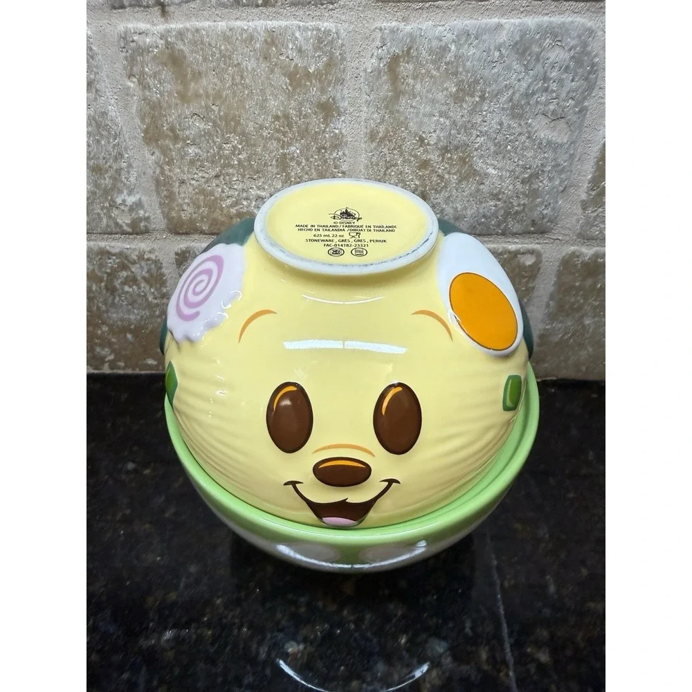2024 Disney Parks Pluto Munchlings Ramen Bowl‎ Set Stoneware Bones Dog